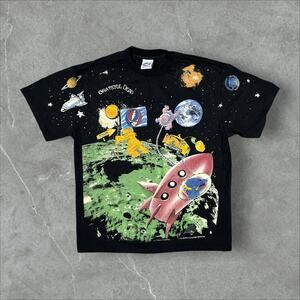 Vintage Grateful Dead Standing On The Moon AOP Size XL Modern Reprint T-Shirt